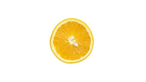 Orange Half Sliced Clipping Path Фото