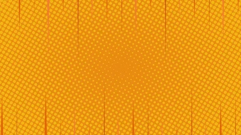 Orange halftone abstract comic background animation with fast lines on top Stock-Footage 335216635