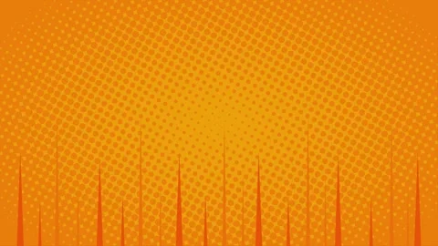 Orange halftone background animation with sharp underline Stock Footage 321377596