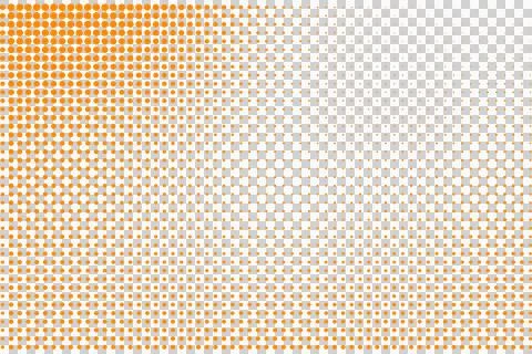 Orange Halftone Dot Pattern Gradient Background Stock Illustration