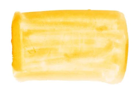 Orange hand drawn warercolor rectangle Stock Illustration