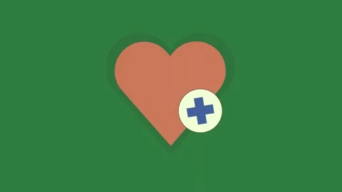 An orange heart on cross it 스톡 동영상 337028899