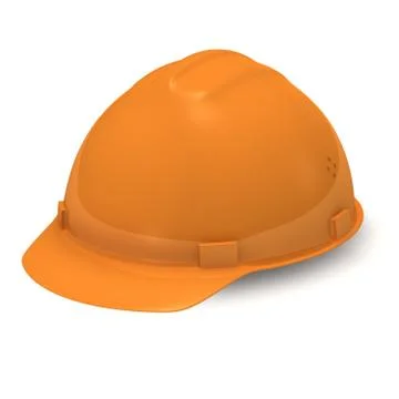 Orange helmet Stock Illustration