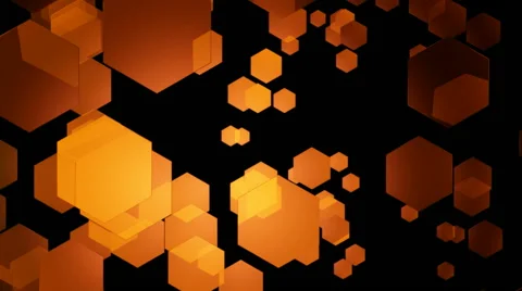 Orange hexa movement Stock Footage 52761937