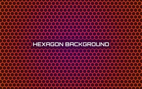 Orange hexagon background. Bright abstract geometric design. Modern template Stock Illustration