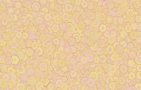Orange hexagonal pattern background イラスト素材