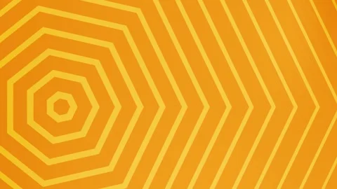 Orange Hexagonal Pattern Background Loop. Stock Footage 286427434