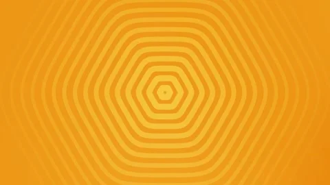 Orange Hexagonal Wave Pattern Background Loop Animation. Video stock 286775269