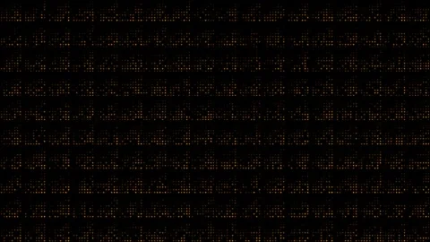 Orange hi-tech circular dots half tone futuristic geometrical background Stock Footage 307517315
