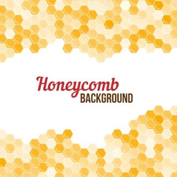 Orange honeycomb background. Stock Illustration