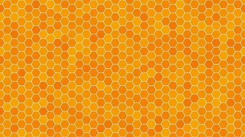 Orange honeycomb background for presentation. Stock Illustration