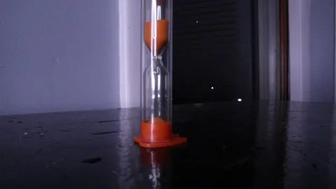 Orange Hourglass Stock Footage 171257593