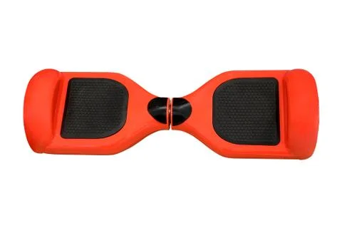 Orange hoverboard isolated on white background Stock Photos
