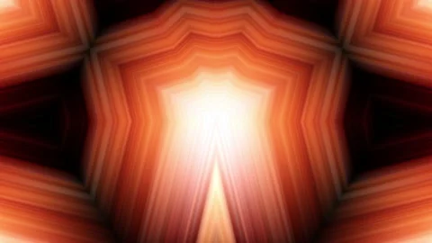 Orange hypnotic rays and lines motion Kaleidoscope Stock Footage 168722962