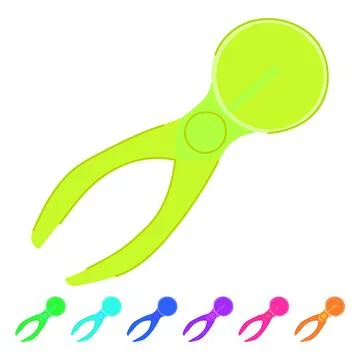 Orange ice cream scoop creating perfect dessert portions graphic Illustration
