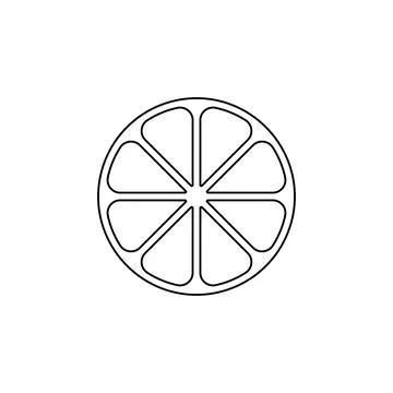 Orange icon. Element firefighters multi colored icons for mobile concept and web Stock Illustration