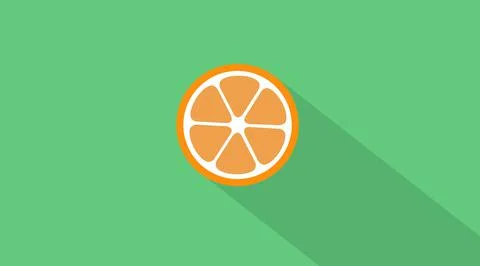 Orange Icon. Illustrazione stock