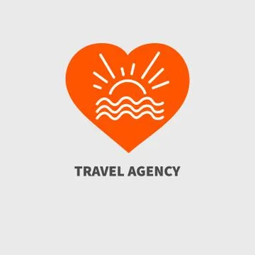 Orange icon vacation Illustrazione stock