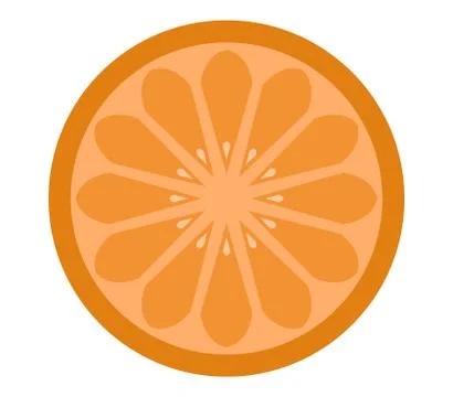 Orange icon on white background Stock Illustration