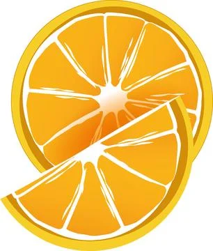 Orange ilustrated Stock Illustration