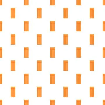 Orange inflatable mattress floating pattern for summer fun Stock Illustration