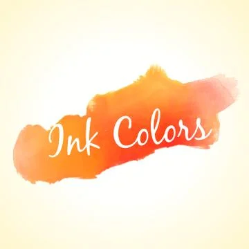 Orange ink colors Stock Illustration