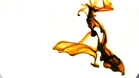 Orange ink in water 스톡 동영상 7097652