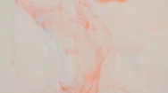 Orange Ink In Water. On A White Background Stock Footage