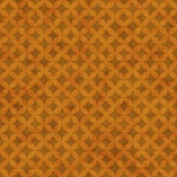 Orange Interconnected Circles Tiles Pattern Repeat Background Stock Illustration