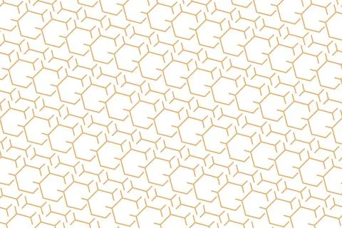 Orange interlocking hexagons pattern vector illustration Illustrazione stock