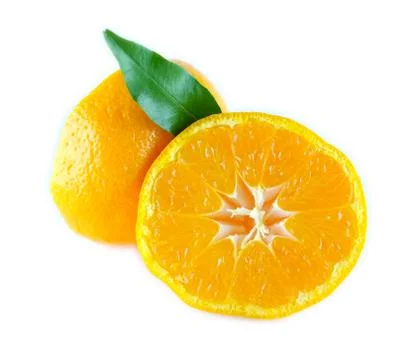 Orange, isolated, fruit Stock Photos