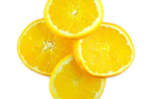 Orange, isolated, fruit Stock Photos