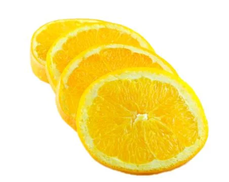 Orange, isolated, fruit Stock Photos