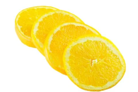 Orange, isolated, fruit Stock Photos