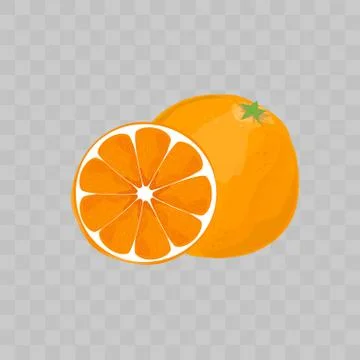 Orange isolated vector illustration Stock-Illustration