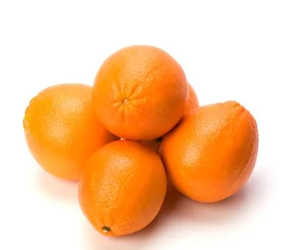 Orange isolated on white background Stock Photos