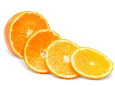 Orange isolated on white background Stock Photos