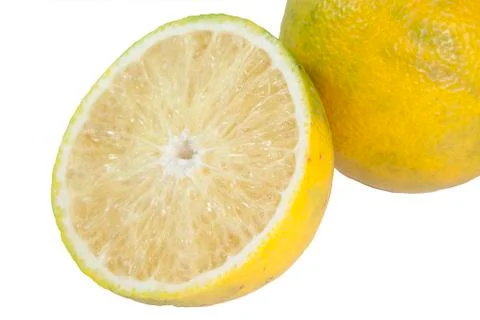 Orange isolated on white background Stock Photos