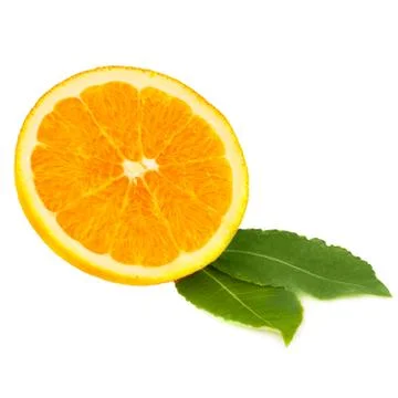 Orange isolated on white background Stock Photos