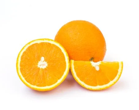Orange isolated on white background Stock Photos