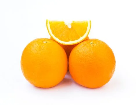Orange isolated on white background Stock Photos