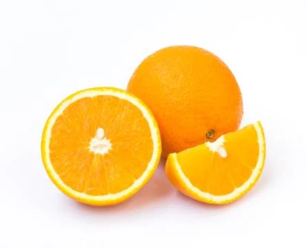 Orange isolated on white background 스톡 사진