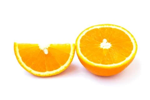 Orange isolated on white background Stock Photos