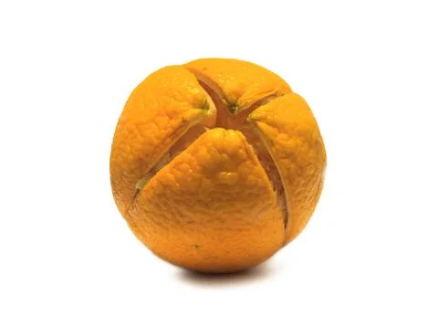 Orange isolated on a white background Stock Photos