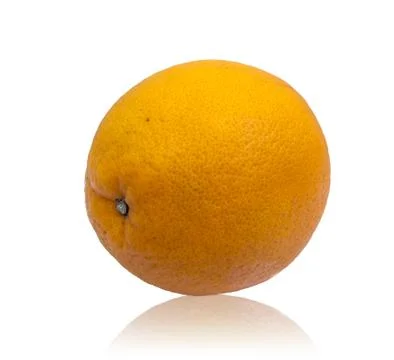 Orange isolated on a white background Stock Photos