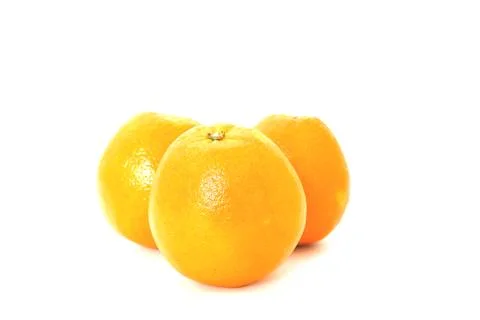 Orange isolated on a white background . Stock Photos