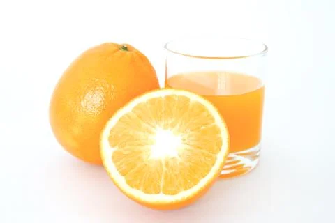 Orange isolated on a white background . Fotos Stock