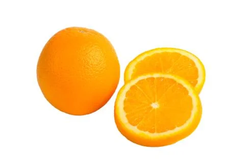Orange isolated on white background Stock Photos