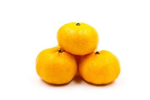 Orange isolated on white background. Stock Photos