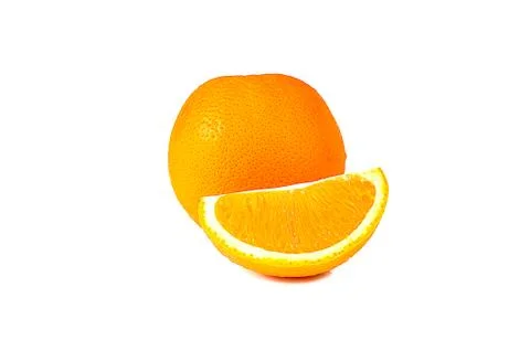 Orange isolated on white background Stock Photos